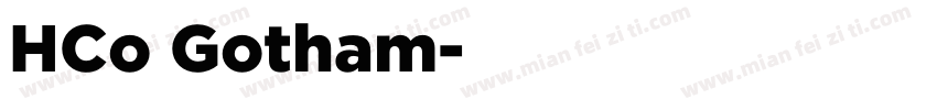 HCo Gotham字体转换